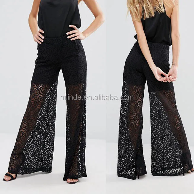 sheer bell bottoms