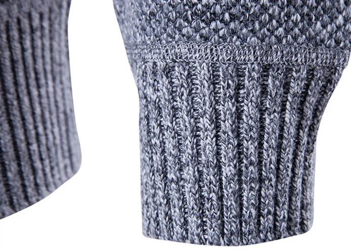 2018 Winter 7gg Cap Keep Warm Sweater Men Plain Color Longsleeve Knit Cardigan Hoody Sweater 