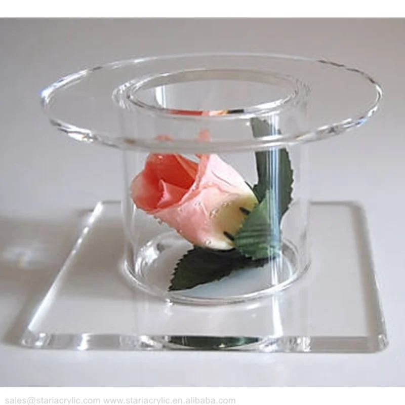 Single Acrylic Mini Cake Table Base Mini Clear Acrylic Cake Separator