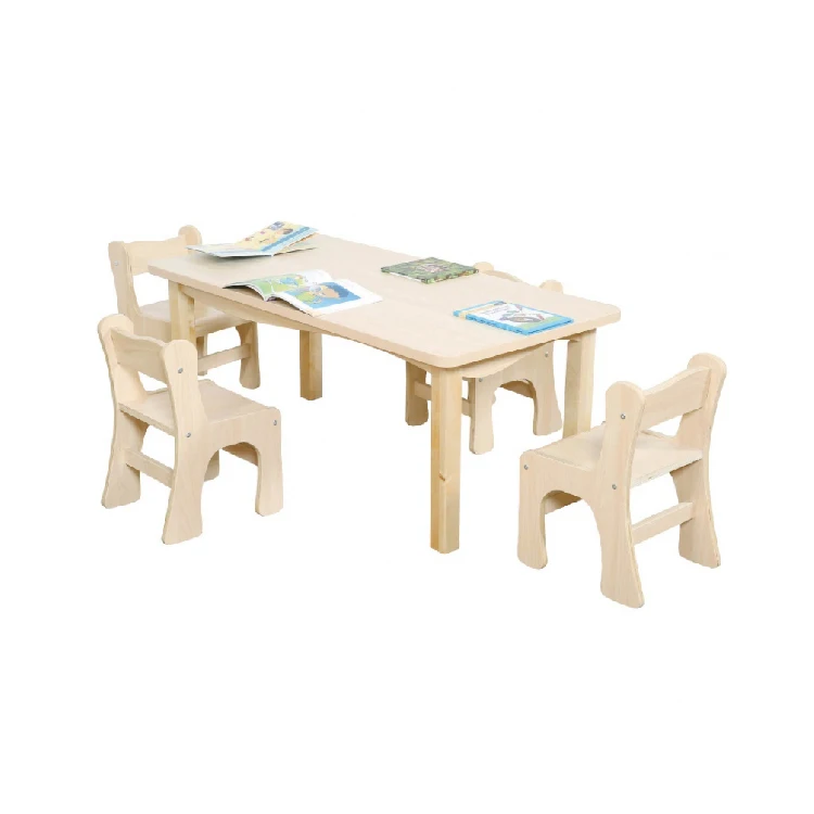 Nursery Table School Wooden Kids Study Table Nursery School Wooden