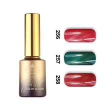 Free shipping 6pcs Florales magnetic cat eye UV gel polish 15ml with a free magnet stick