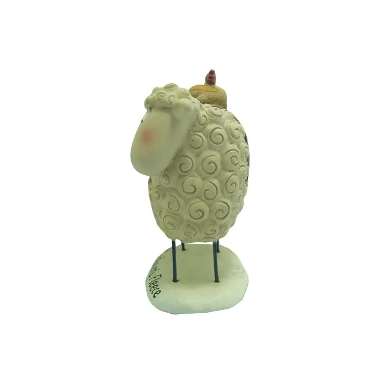 sheep figurne  with 'heavenly fleece' customized crafts christmas artwork for the event