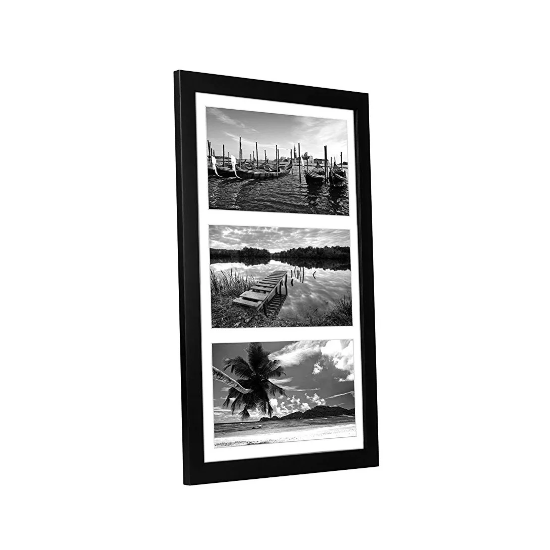 8x16 Collage Picture Frame Display Three Photos Sized 5x7 On Your