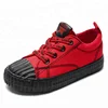 Classic shell toe high quality flat sole children's cool canvas walking shoes