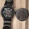 Laser Engraving Men Watch Family Gifts Special Groomsmen Present Personalized Watches for Men Drop Shipping