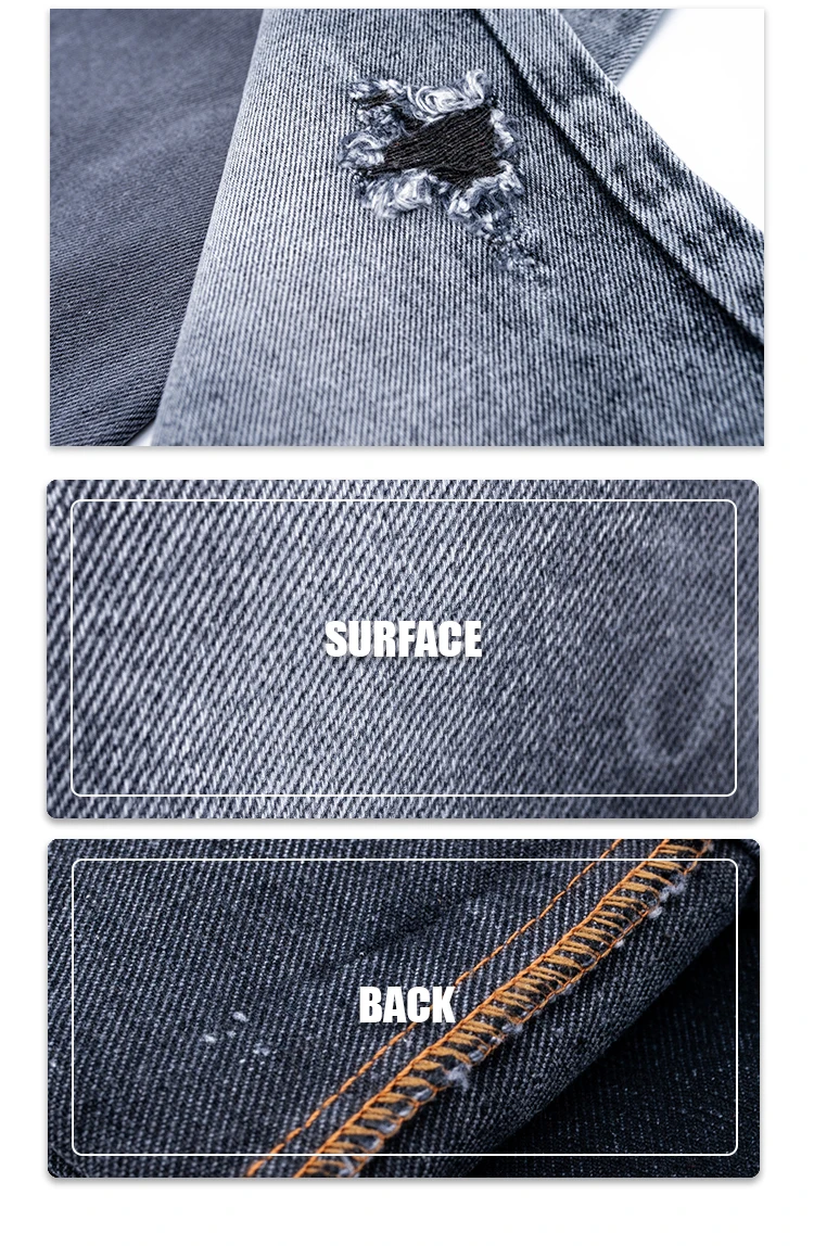 men jeans print cotton denim fabric