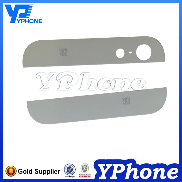 Hot selling parts back cover up and down glass for iphone 5, 5G back glass lens