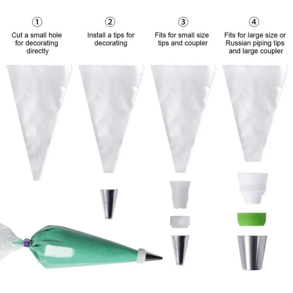 Silicone Icing Bag Ties Reusable Decorating Bag Rubber Band Lashing No Leaks Baking Pastry Tools