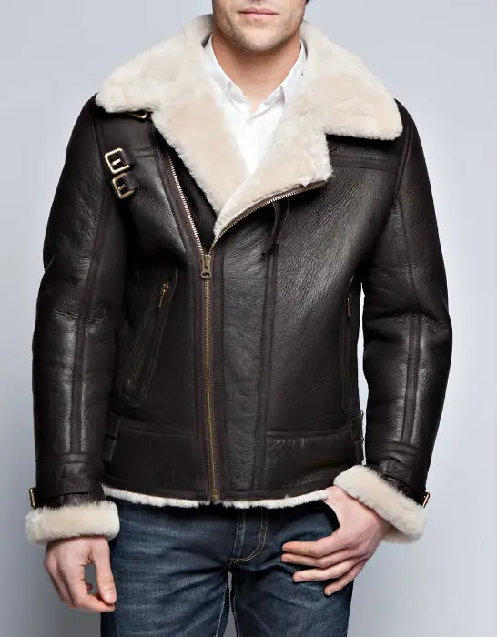 2015 Wholesale Cheap Genuine Men Leather Jacket With Fur Collar - Buy ...