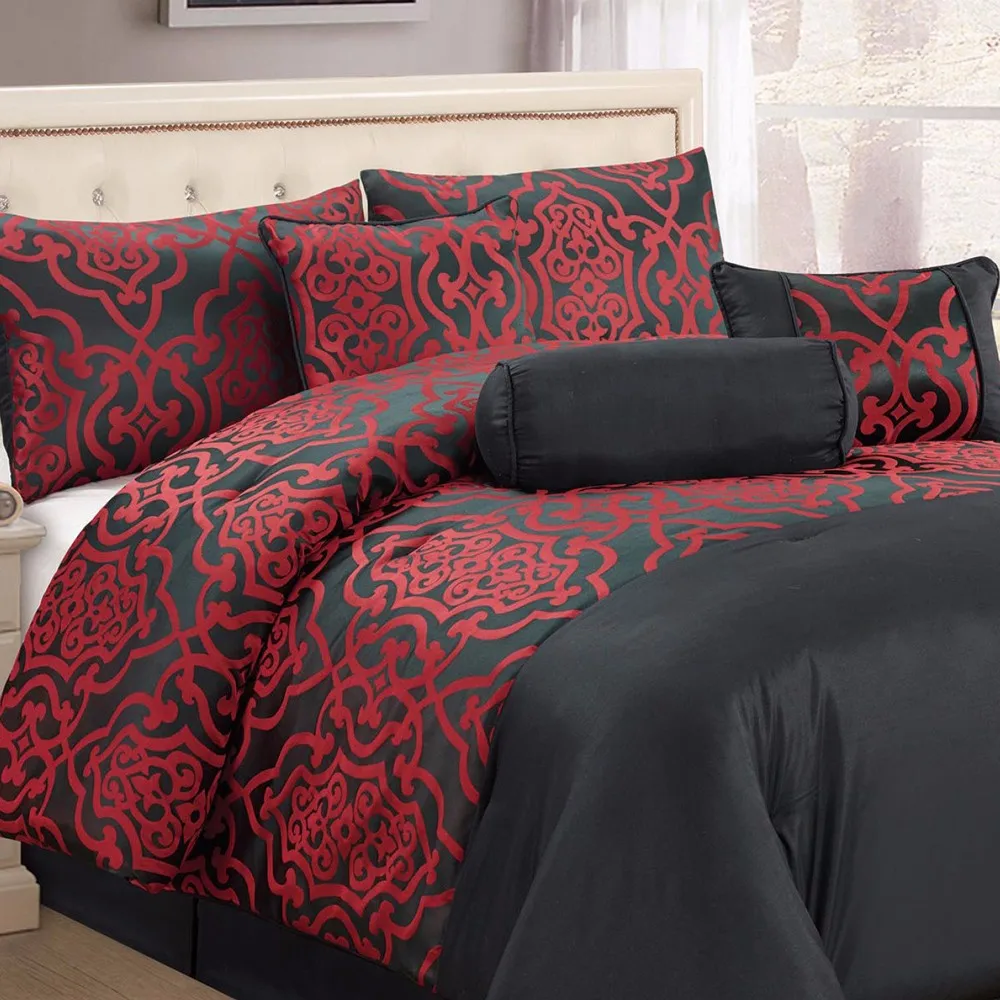 King Size Jacquard Polyester Cheap Comforter Sets Prices Buy