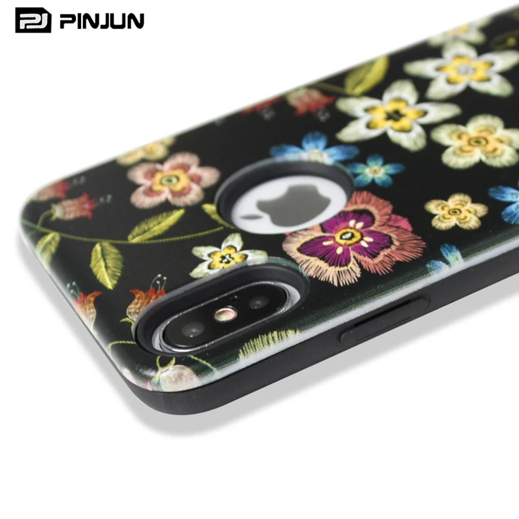 3d Embroidery Relief Printing Custom Phone Cases Dropshipping For