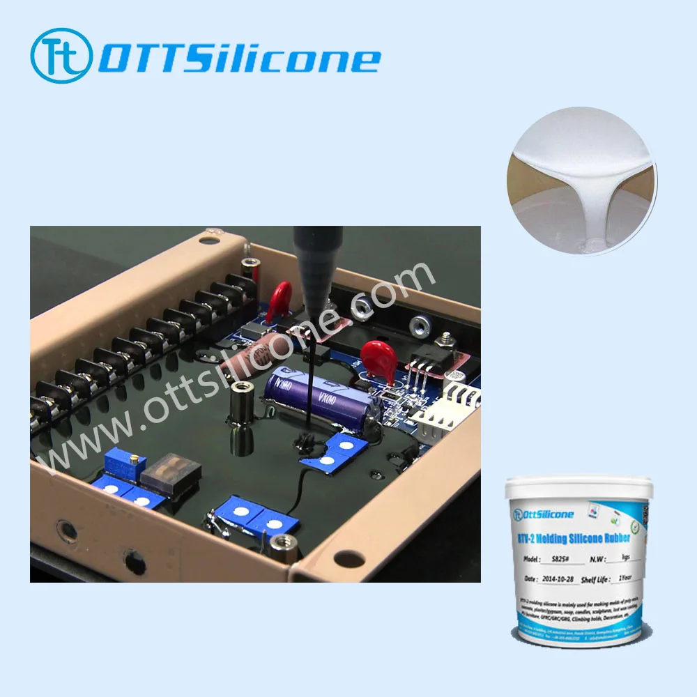 Led/lcd Sealing Silicone Liquid Electronic Potting Silicone Rubber Two