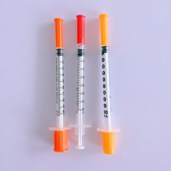 Disposable Insulin Syringe 1ml 0.5ml With Fixed Needle Ce Iso - Buy ...