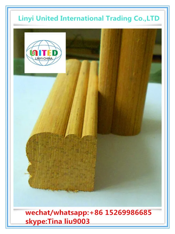 exterior molding/engineered teak wood moulding/flexible wood moulding