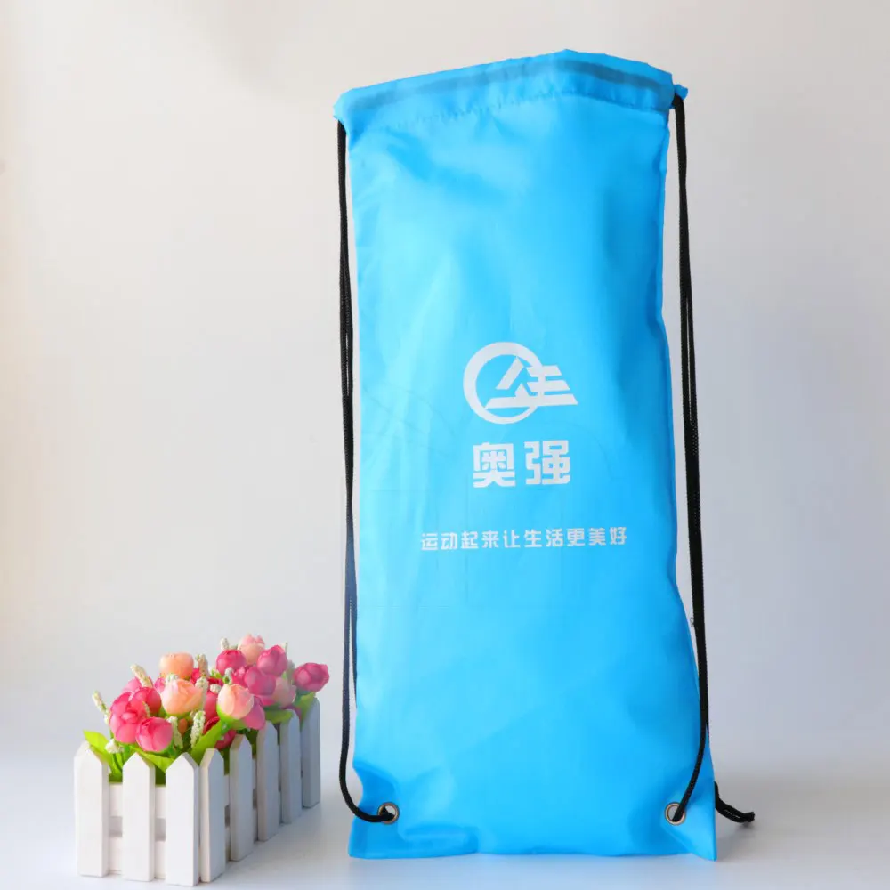Custom Printed Promotional Gym Sack Polyester Drawstring Bag - Buy