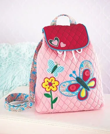 girls quilted backpack