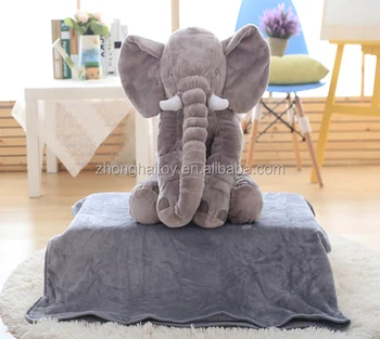baby plush elephant pillow