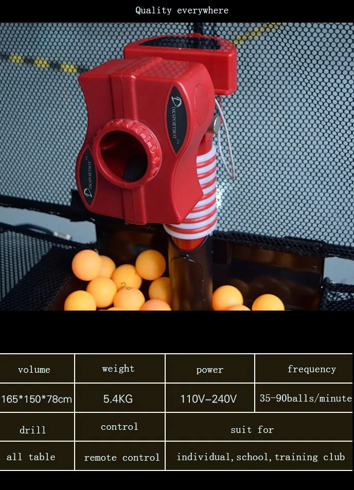 2019 The Newest Intelligent Pingpong Robot Table Tennis Rubber Cutting