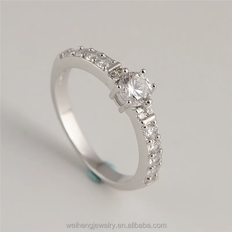 Clean Linear Diamond Ring