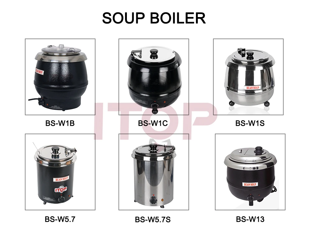 Stainless Steel 5.7l Electric Soup Kettle Economic Commercial Soup