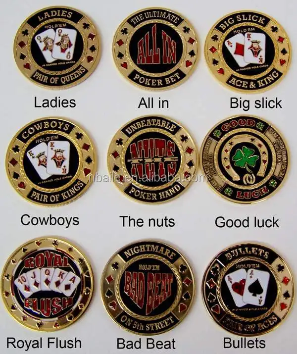 ACE KING #4 ranked AK poker chip Card Guard Protector 