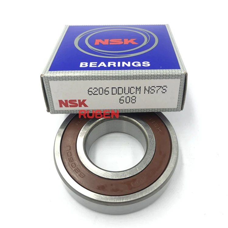 NSK 6206DDUCM 6206-2RS 30X62X16MM Double Rubber Seal Ball Bearings MADE IN JAPAN 