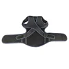 2015 new model adjustable neoprene black back posture corrector shoulder brace adjustable magnetic back support