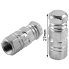 TCMT XF111204-S Aluminum 2X/a Set silver Motorcycle Wheel Tire Valve Stem Caps Universal 27*8new