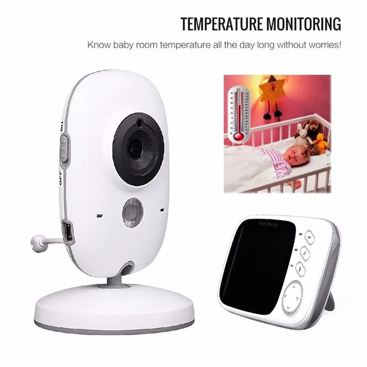 3.2Inch Color LCD Video Baby Monitor vb603 with Temperature Monitoring