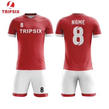 Costume Top High Quality Red And White Generic Football Jersey - Buy ...