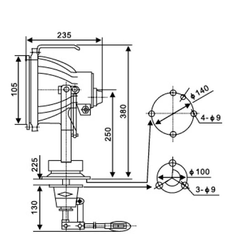 rotating search light