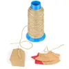 328 Feet Natural Jute Twine Gift Twine String +60 pieces Craft Paper Gift Tags Packing String Christmas Twine Industrial Packing