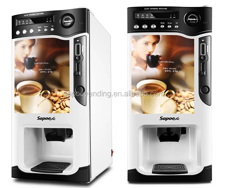 Sapoe Table Top Commercial Coins Operated Coffee Mini Vending Machine