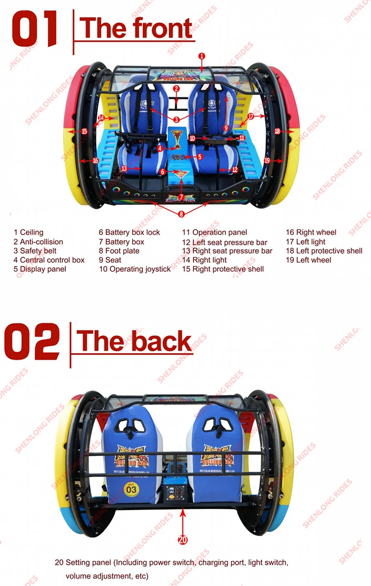 NEW 360 degree rotation adult and child ride swing happy rolling lebar car moonwalk.jpg