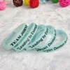 2018 New Fashion Silicone Bracelets Trendy Soild Colorful Wristband Silicone Bangles For Women Team Bangles