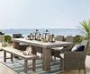 Patio garden wooden outdoor dining tables chairs furniture