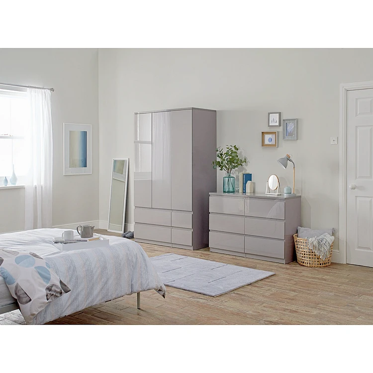 jenson grey gloss wardrobe