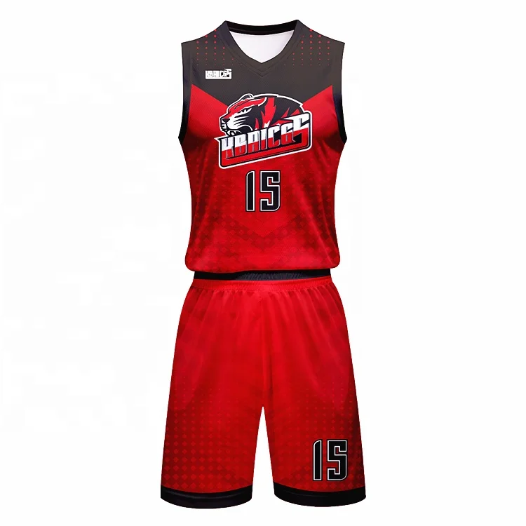 plain red basketball jersey