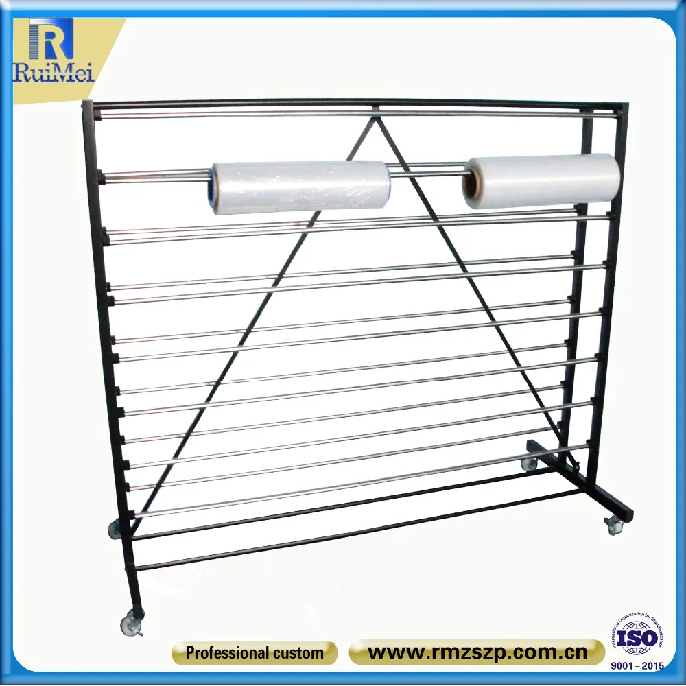 Roll Storage Display Rack Metal Flooring Fabric About 10 Days After ...