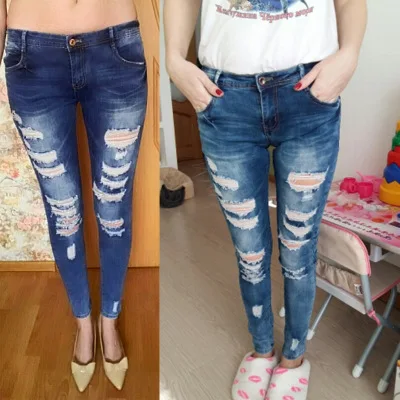 ripped jeans pattern