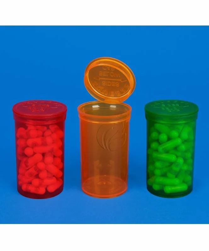 60 Dram Plastic Pill Bottles Pop Top Container Medical Bottle With