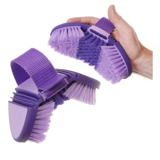 Multifunctional Flexible Brush With Bristle/great Grips Flex Finishing Horse Brush For Easy