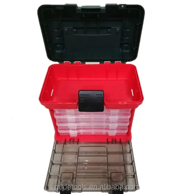 Toolbox Portable Plastic Outdoor 4 Layer Fishing Tackle Tool Storage ...