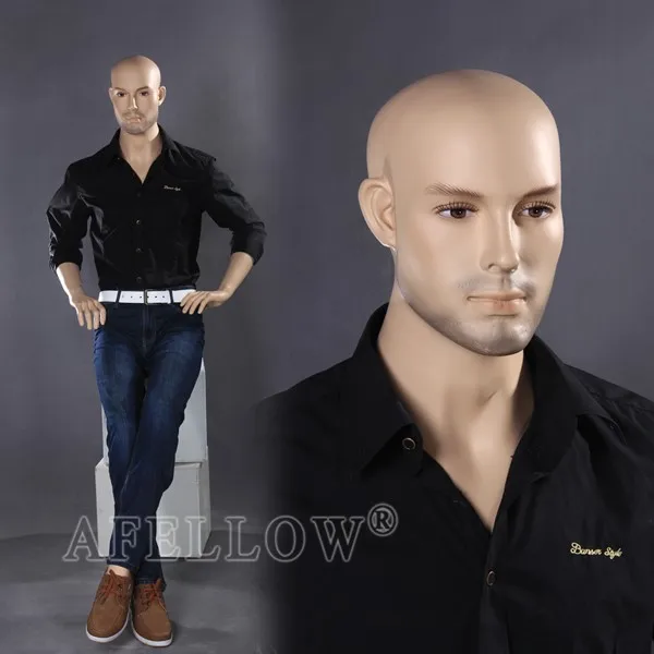 Cheap Mannequin Men Realistic Full Body Fiberglass Mannequin Leon4