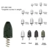 Hot Sale tungsten worm screw-in Weight for Bass Fishing Pitching and worm Tungsten Sinker