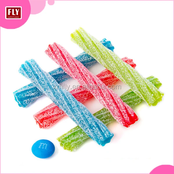 Sour Fruit Flavor Long Twist Gummy And Jelly Candy Stick Buy Gummy