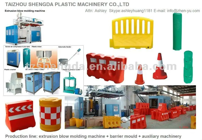 Road barricades production line