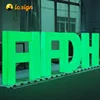 Outdoor advertising acrylic led frontlit letter store front sign