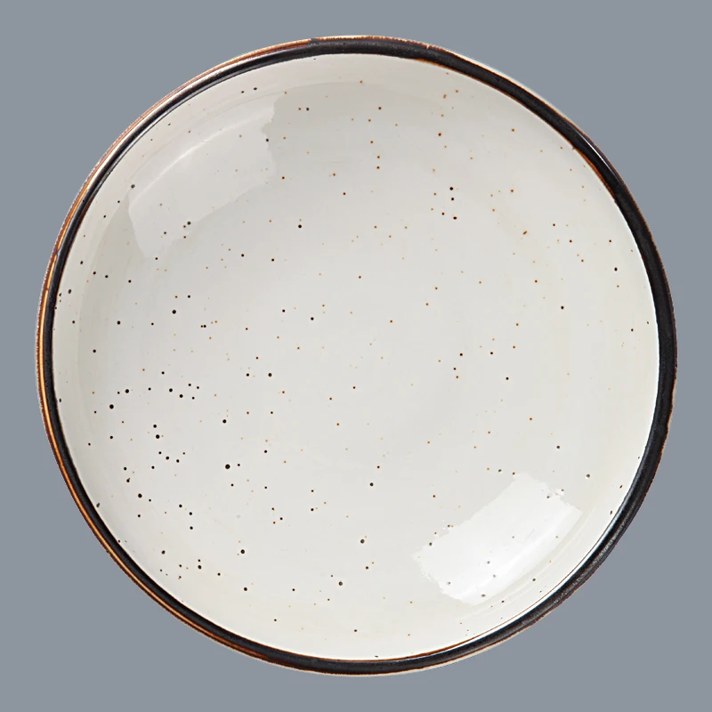 product-Two Eight-plates restaurant ceramic plate crockery for hotels plate catering-img-2