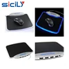 Computer USB LED Mouse Pad with USB Hub 4 Port
